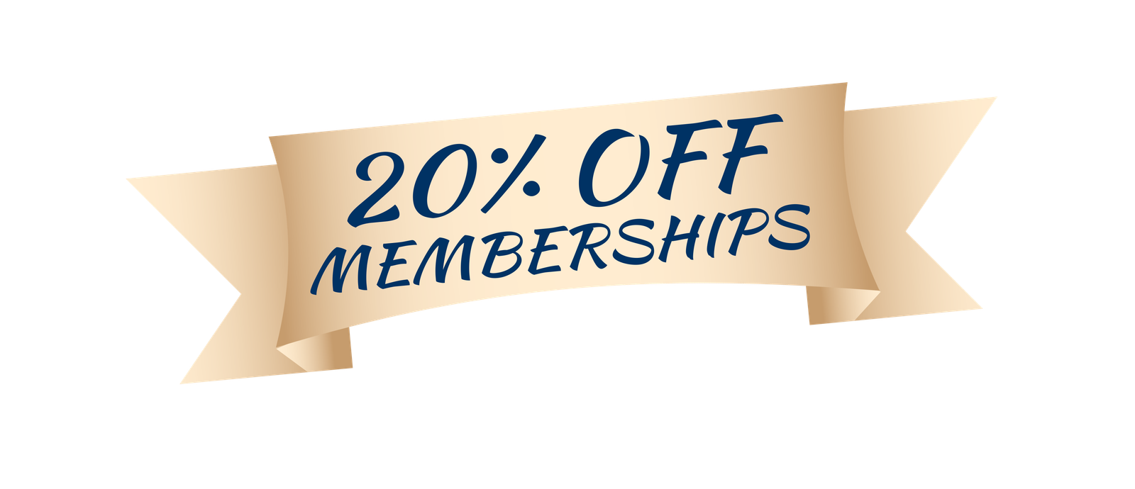 20% off Memberships Banner