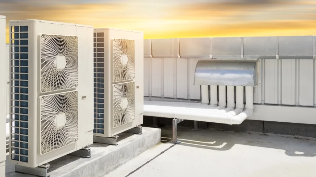 Commercial HVAC service.